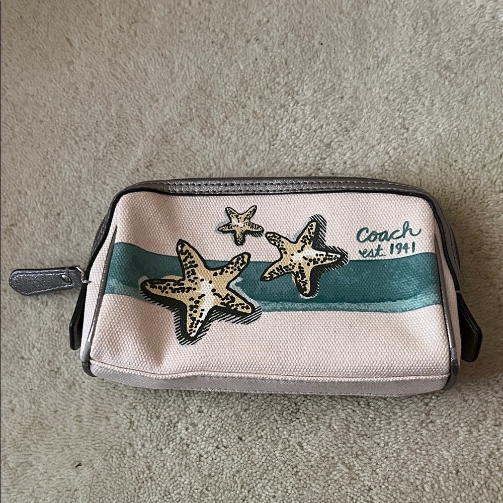 Coach Starfish Canvas Pouch